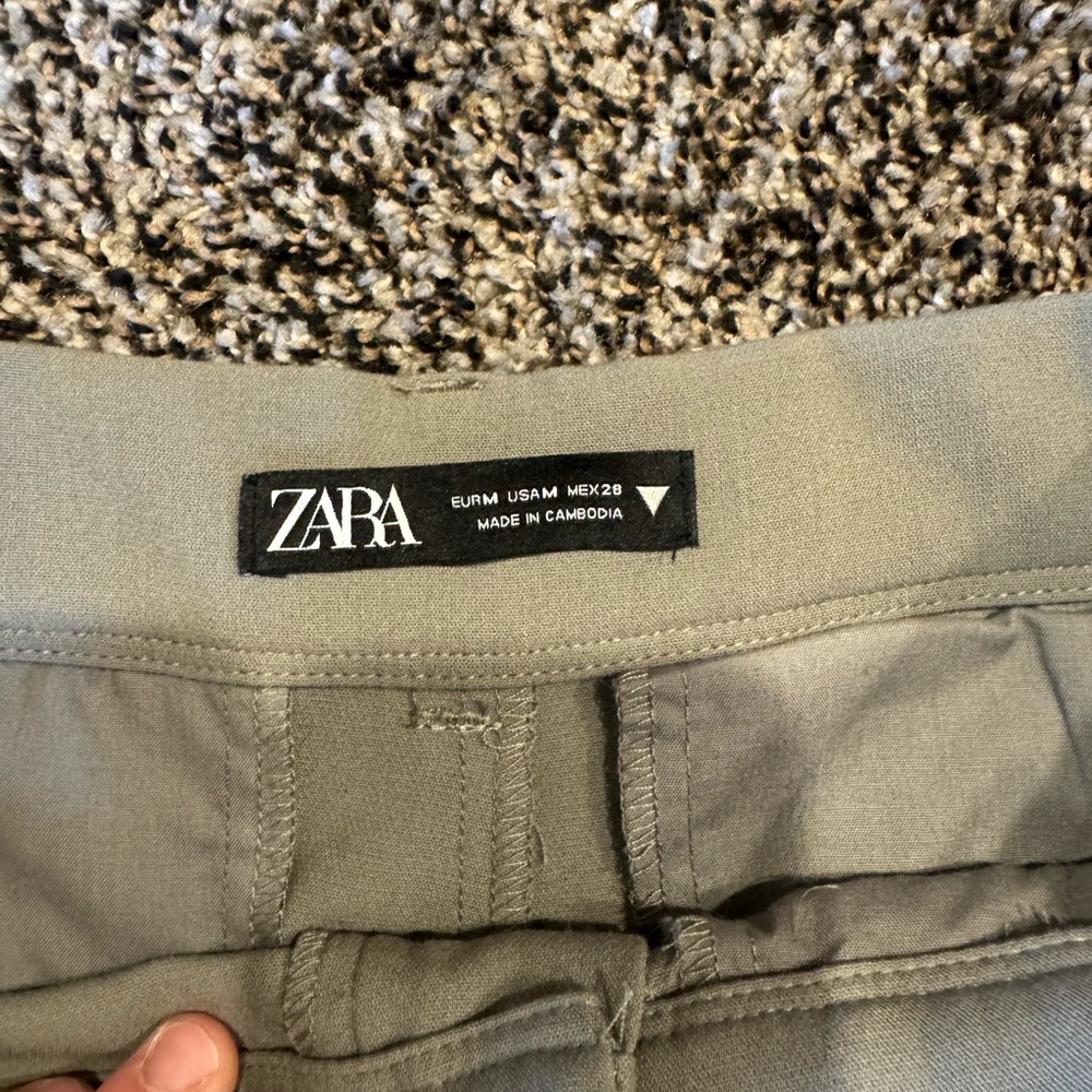 Zara Gray Trousers Size Medium - Picture 3 of 4